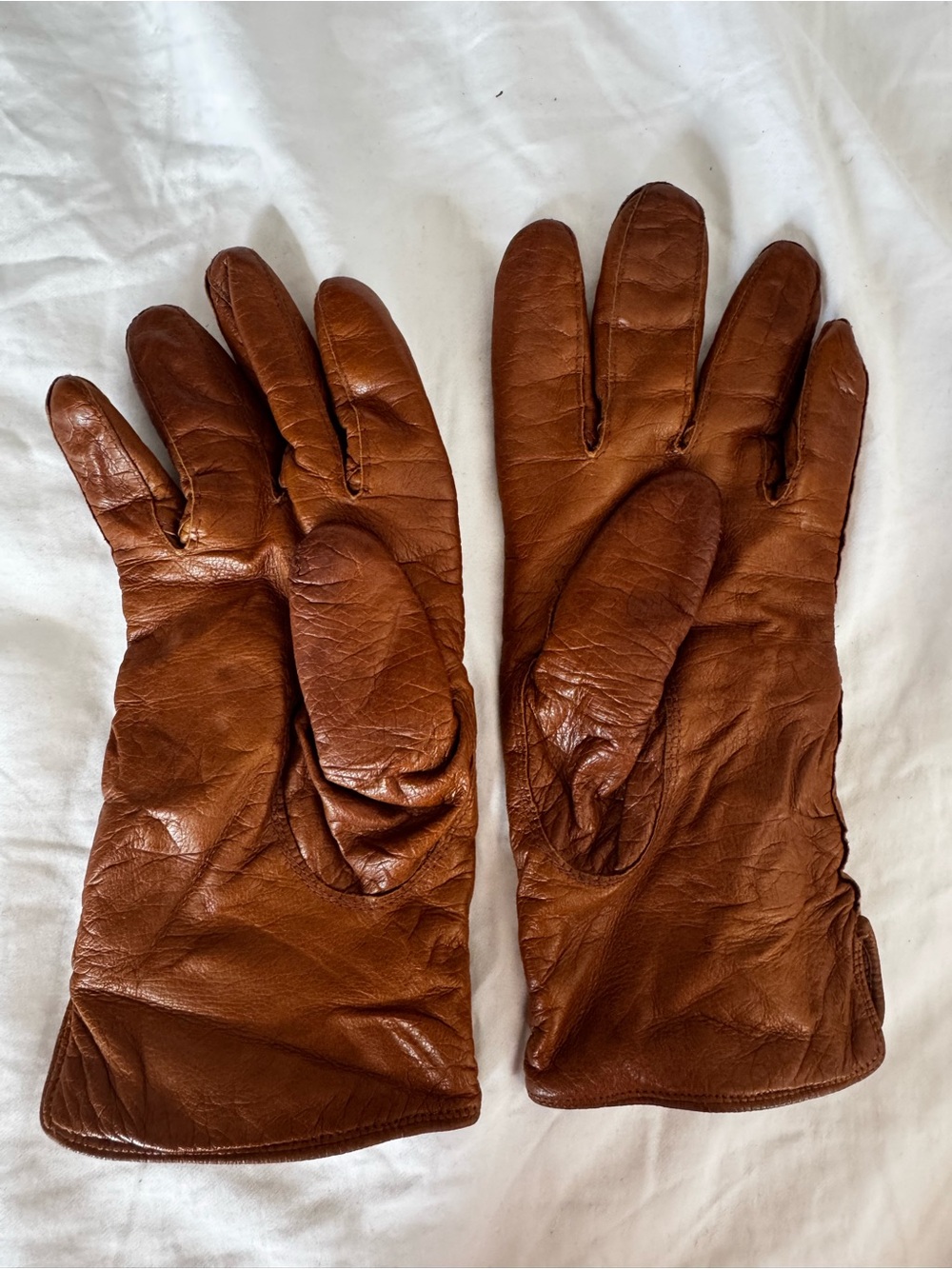 Vintage Coach Leather and 100% Cashmere Lined Gloves - Size 7